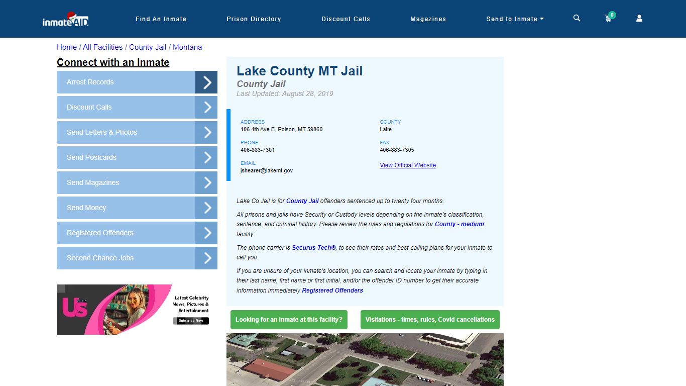 Lake County MT Jail - Inmate Locator - Polson, MT